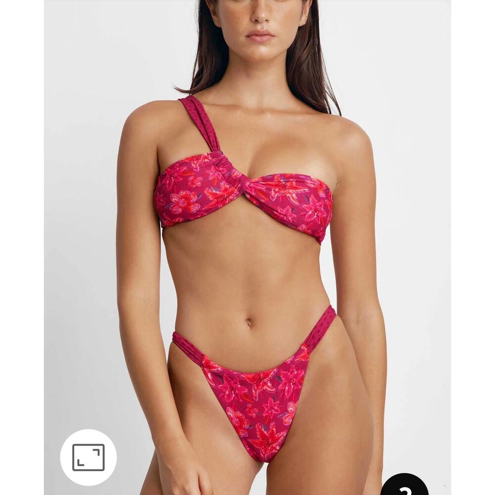 NWT Blackbough bikini set XS stargazer asymmetrical top & cheeky  bottoms